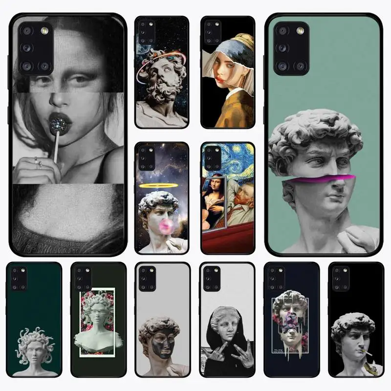 

Great Art Aesthetic David Mona Lisa Phone Case for Samsung A70 A71 A72 A51 A52 A53 A30 A21 A02 S A40 A32 A31 A13 A12 A10 Cover
