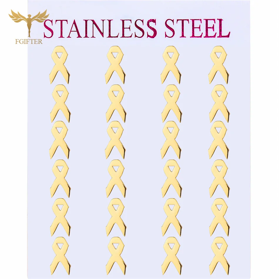 Серьги-гвоздики из нержавеющей стали в ассортименте