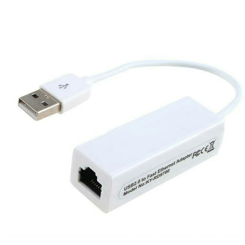 

​ Ethernet RJ45 To USB2.0 10/100Mbps Network LAN Adapter Card Cable Dongle