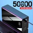 Новинка 2022, внешний аккумулятор на 50000 мА  ч с портом Type-c и 4 Usb-портами для быстрой зарядки, внешний аккумулятор для iPhone 13 Pro Max, Xiaomi 11, Samsung