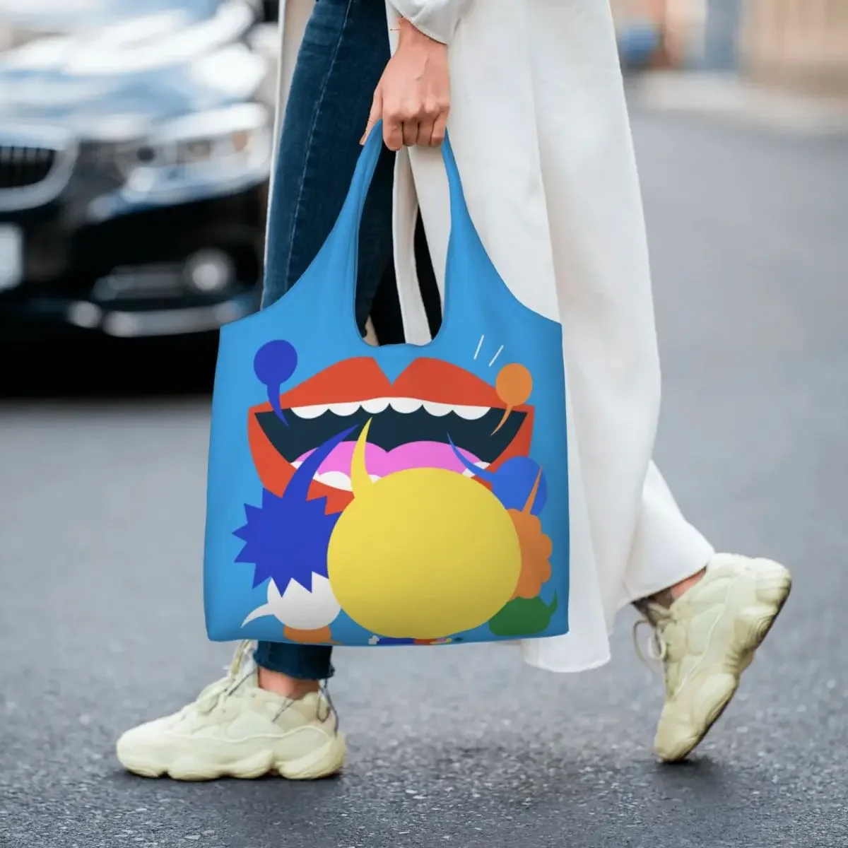 Сумка для покупок женская парусиновая сумка на плечо портативная уличная