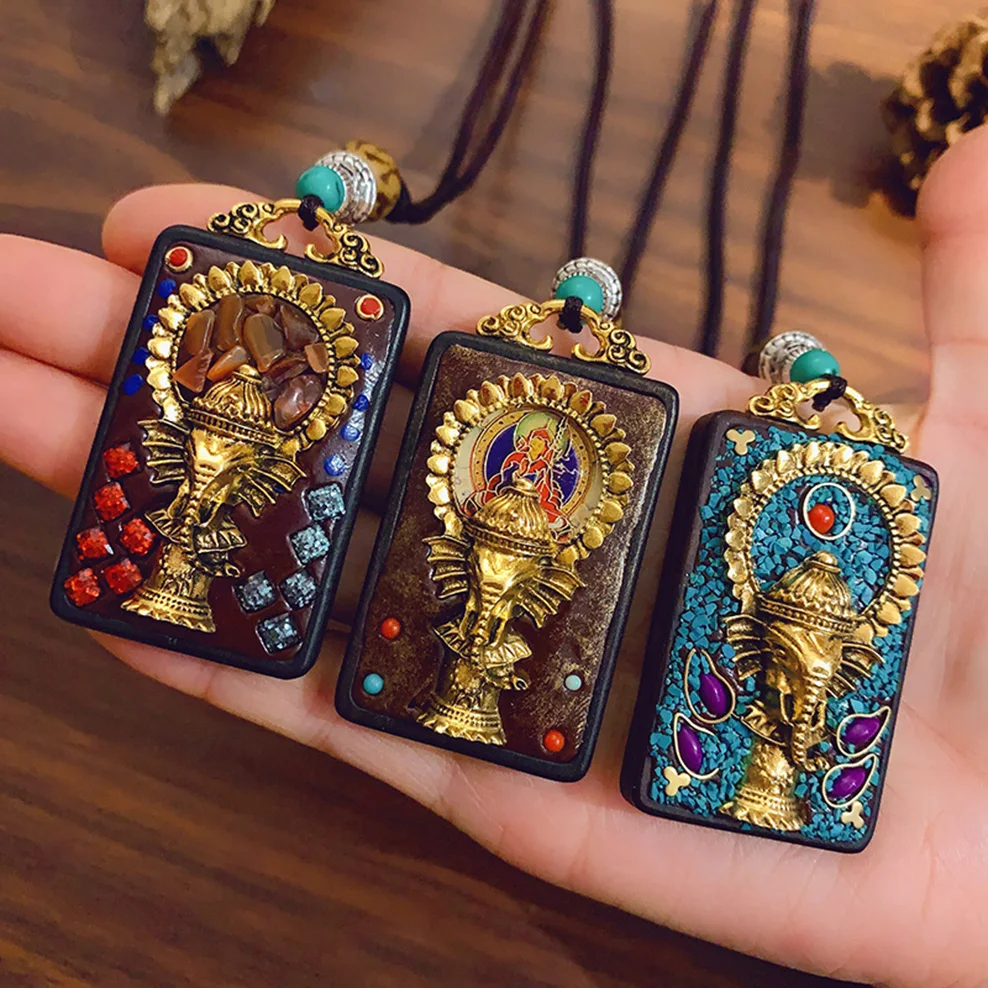 Подвеска Танг-га из Непала Зеленая Тара Будда Амитабха буддийские таблички