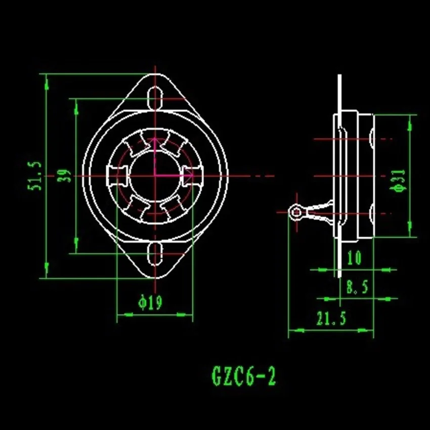 Керамический трубчатый гнездо для WE310A/58 10 м 12C/7 12C/6C6D6/78/1265