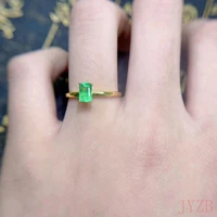 925 sterling silver hot boutique jewelry natural natural colombian emerald ring simple compact for womens anniversary gift
