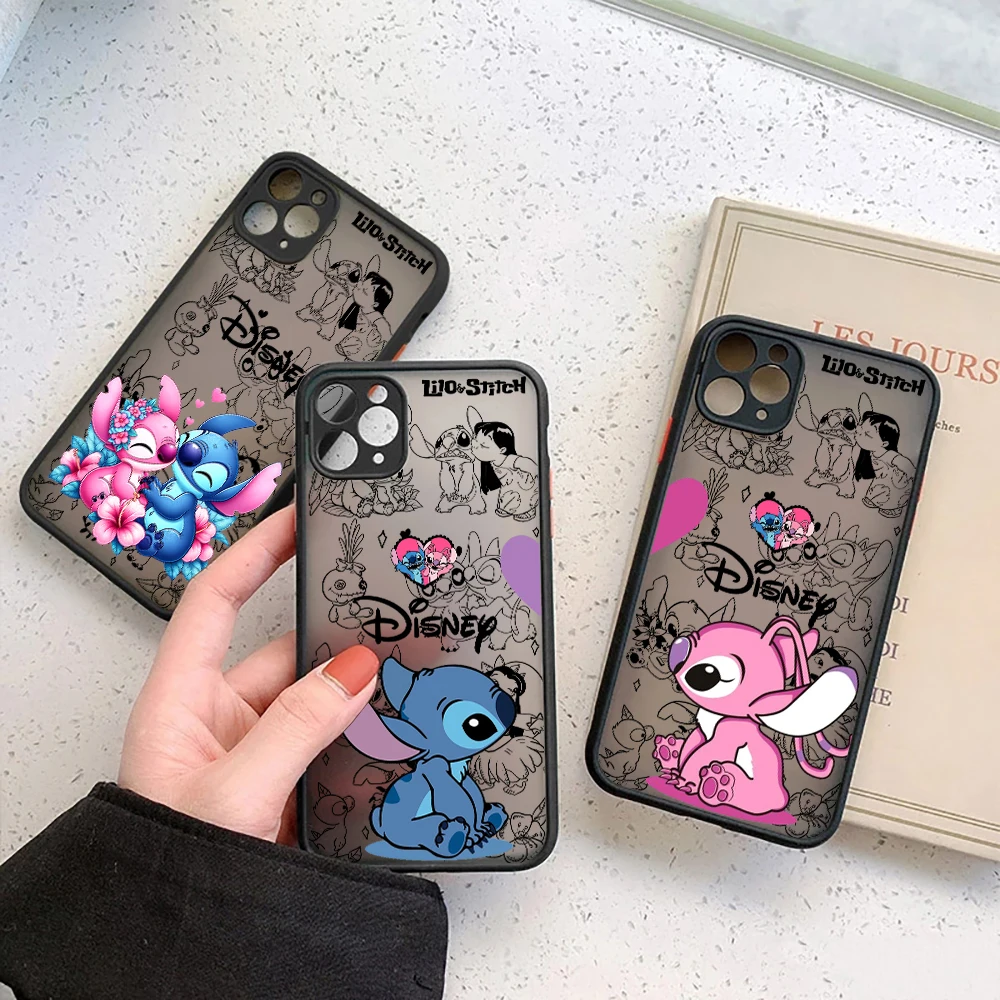 Фото Прозрачный чехол Lilo & Stitch Disney для iPhone 17E, 17, 16, 16E, 15, 14, 13, 12, 11 Pro Max, 17 Air, 7, 8 Plus, XR, XS – Противоударный защитный чехол-броня №1