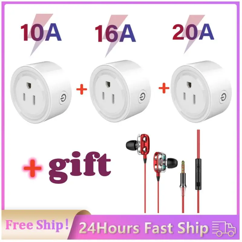 

Tuya WiFi Smart Socket US Smart Plug Home Appliances Smart Timing Using Alexa/Google Home For Voice Control No Hub Require