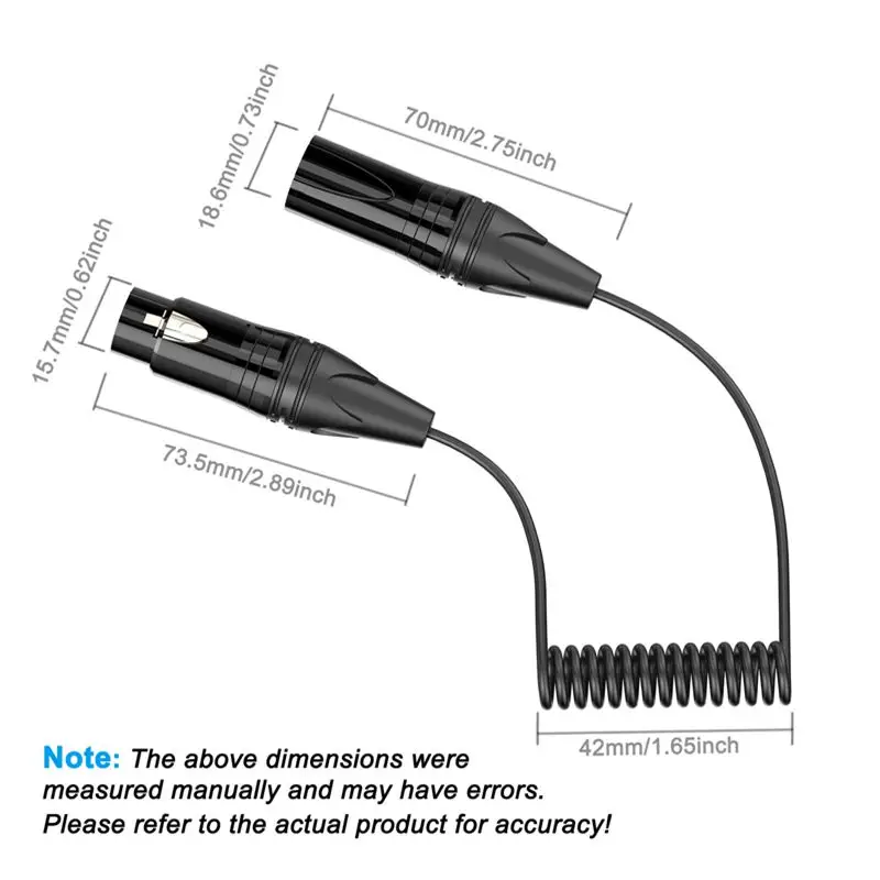 Чистая медь XLR 3-контактный аудиомикрофонный микшерный усилитель микшерная