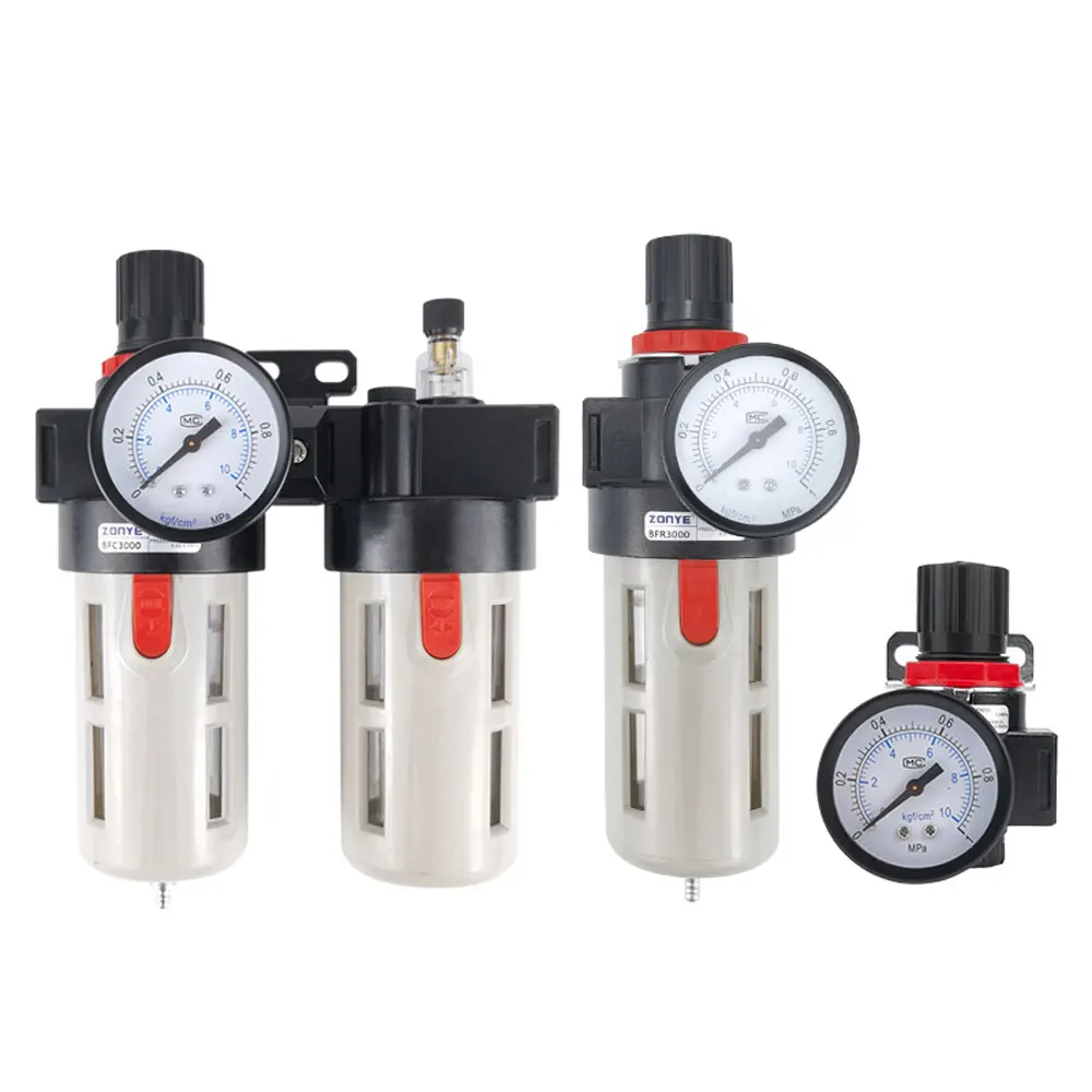

Pressure Regulating Valve Oil-Water Separator Pneumatic Filter Air Pump Pressure Reducing Valve Coupling BFC2000 /BFC3000