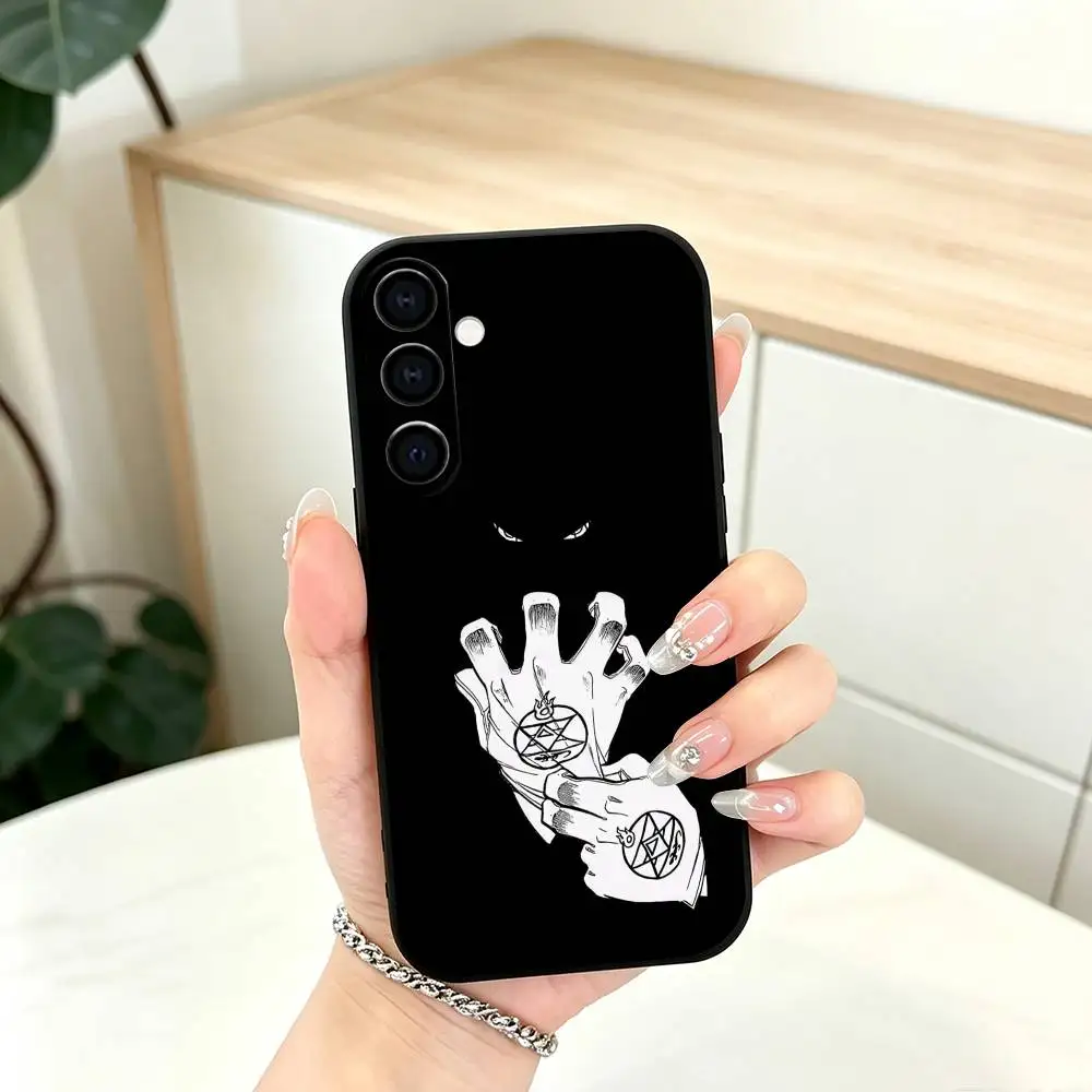 Фото Чехол для телефона Fullmetal Alchemist Рой Мустанг, черный, силиконовый, мягкий, для Samsung Galaxy A73, A72, A71, A70, A53, A52, A51 №2