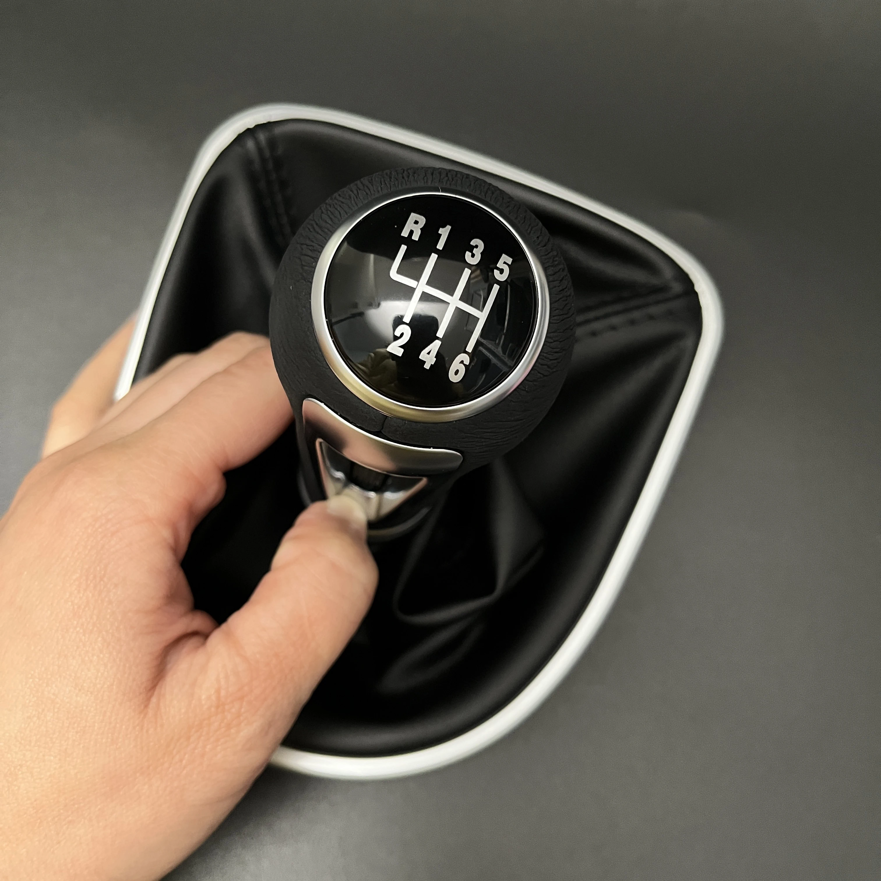 

5 6-скоростная ручка переключения передач для Seat Leon II Toledo III Altea XL 2005-2012, рычаг переключения передач, чехол из искусственной кожи с гетрами