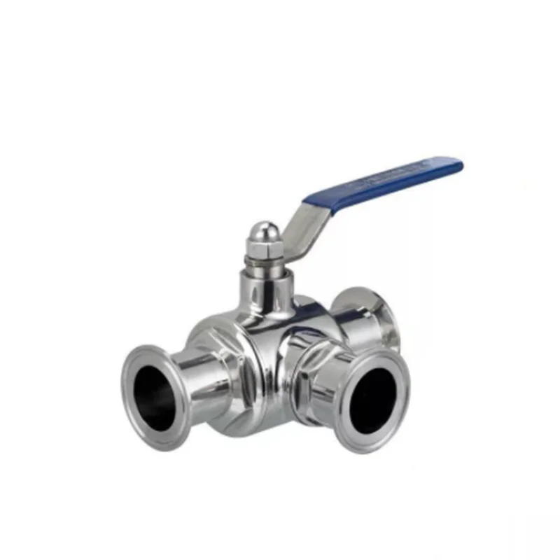 

1-1/2" 38mm 304 Stainless Steel Sanitary 3 Way L port Ball Valve 1.5" Tri Clamp Ferrule Type For Homebrew Diary Product