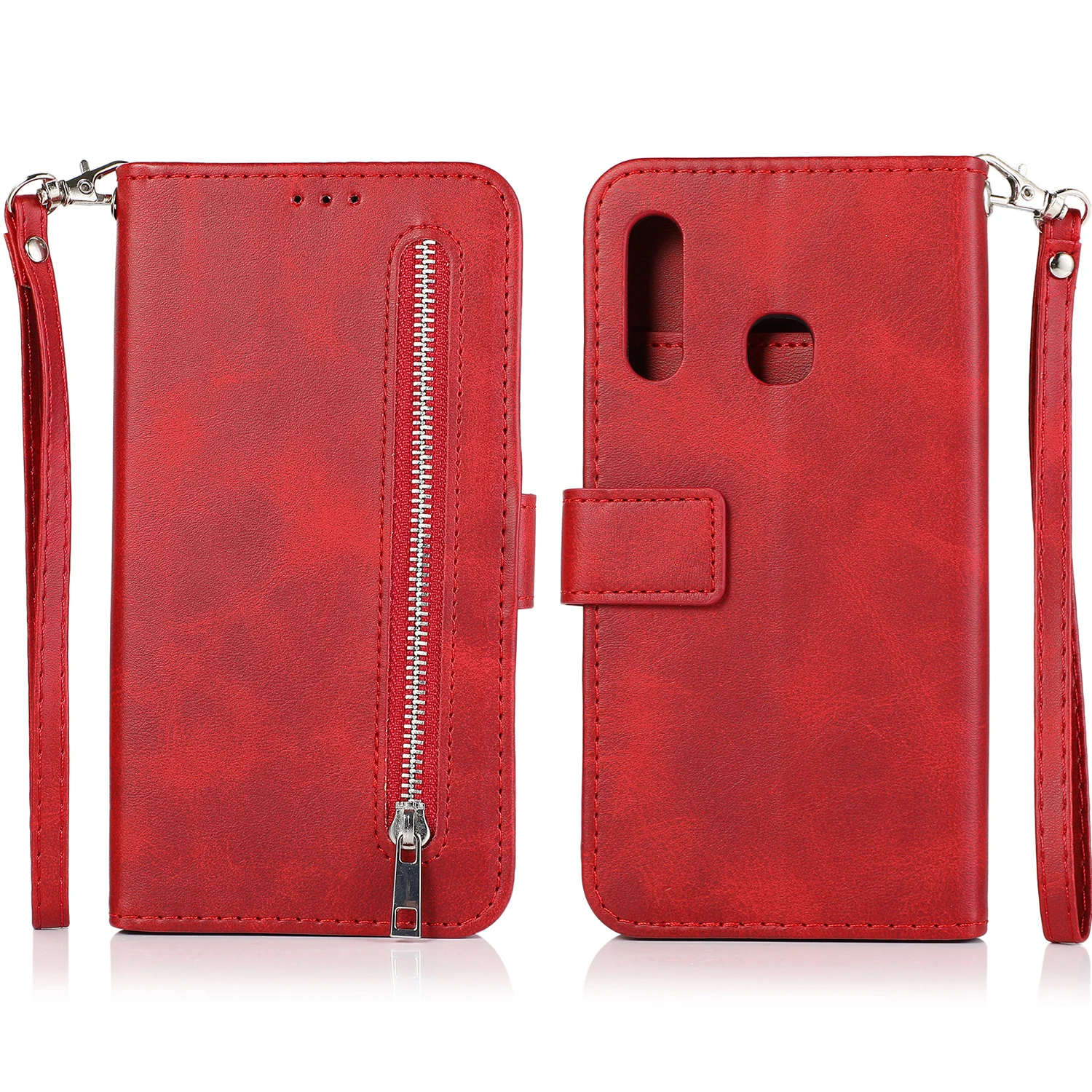 Однотонный противоударный кожаный чехол-бумажник 30X * флип-чехол для телефона