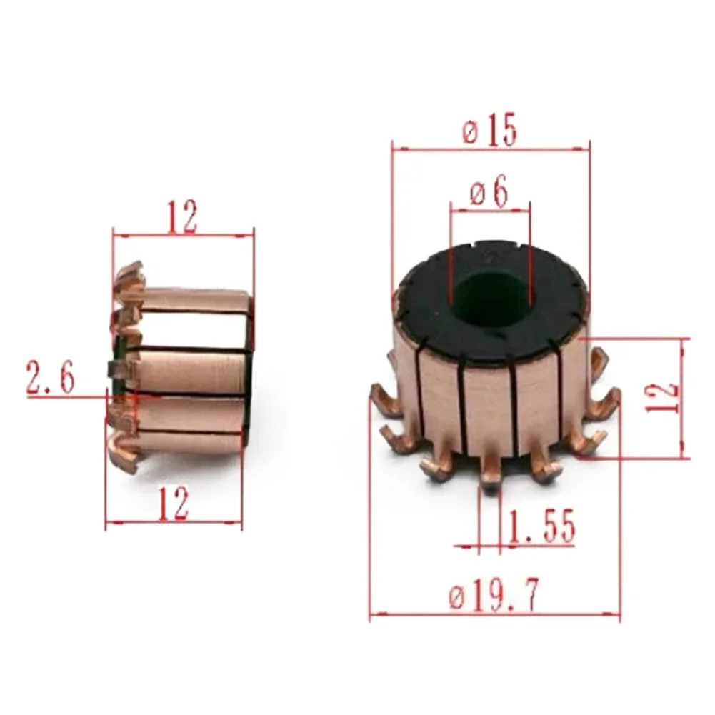 Достичь плавной работы двигателя с высококачественным 15x6x12(12) мм 12P строительным