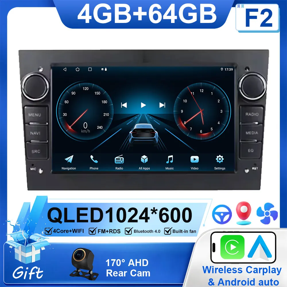 

Автомобильный радиоприемник Opel Astra H J 2004 Vectra Vauxhall Antara Zafira Corsa C D Vivaro Meriva Veda, беспроводной CarPlay, автомультимедиа