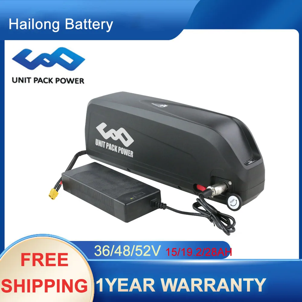 

Hailong Max Battery 52V 19.2AH ebike Battery 48V 15AH 36V 21700 Cell 40A BMS Downtube 500W 750W 1000W 1500W BBS02 BBS03 BBSHD