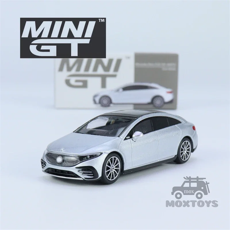 MINI GT 1:64 MB EQS 580 4MATIC Высокотехнологичная литая под давлением модель автомобиля