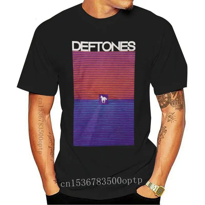 

Man Clothing New Deftones Men's Abstract Sunset T-shirt XX-Large Black T Shirt Spring Summer