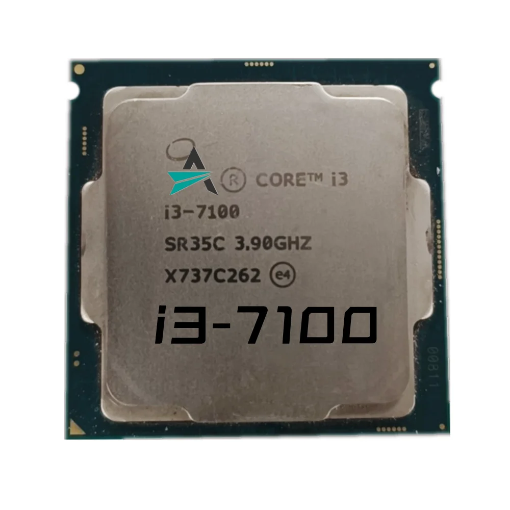 Used Core i3 7100 3.9GHz 3M Cache Dual-Core 51W CPU Processor SR35C LGA 1151 I3-7100 Free Shipping