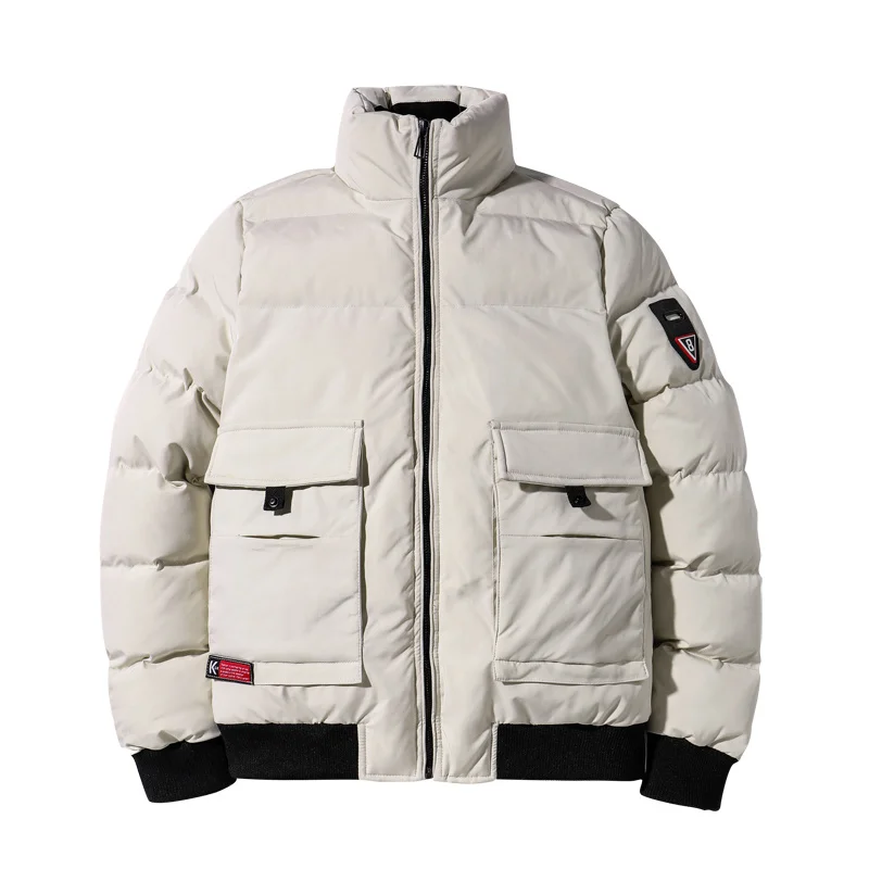 

Men's Winter Padded Down Jacket Large Size 8XL 7XL Thick Warm Male Coat Husband Bomber Oversize Plus 5xl Autumn Outerwear Men