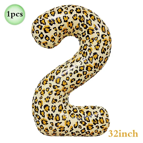 Воздушный шар в виде гепарда и леопарда, 32 дюйма, 1-9 дюймов