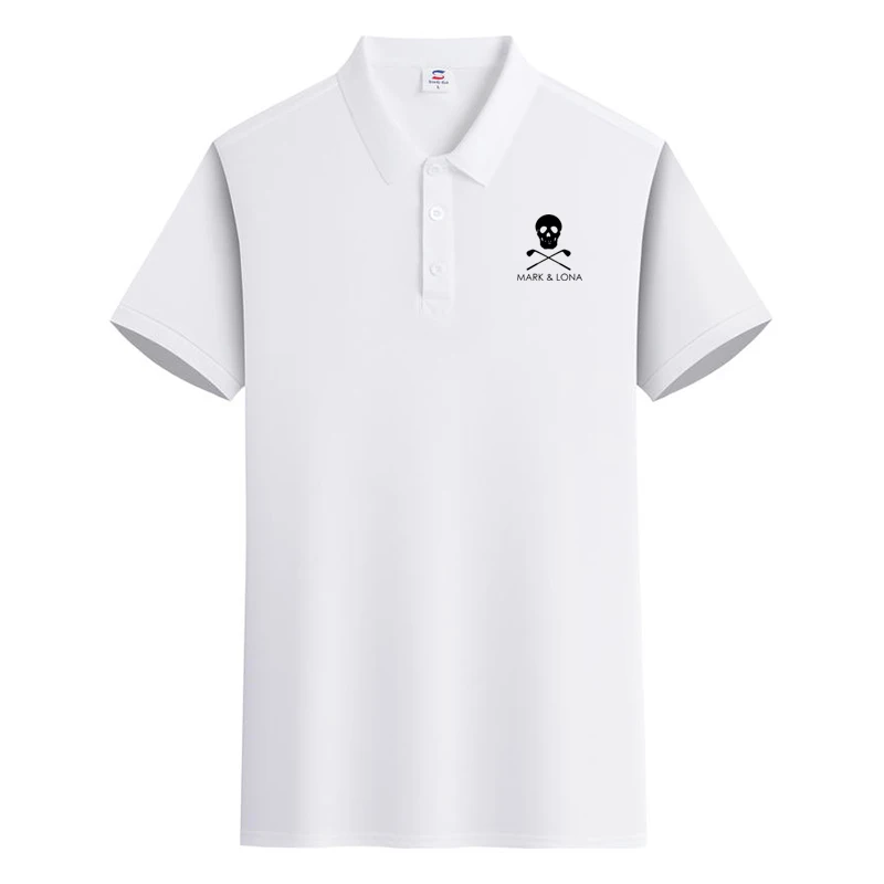 

New Brand Golf Summer Fashion Polo Shirt Men Printed Casual Short Sleeve Lapel Slim Fit Jogging Fitness Quick Dry Sportswear