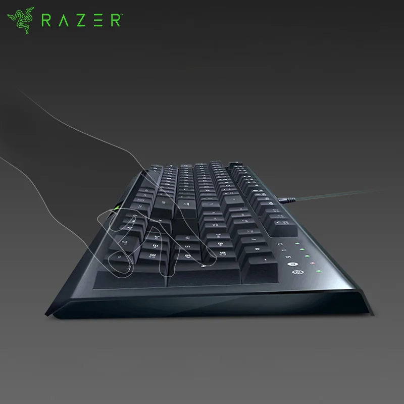 razer cynosa keyboard 104 keys wired spill resistant design programmable macro functionality quiet cushioned gaming accessories free global shipping