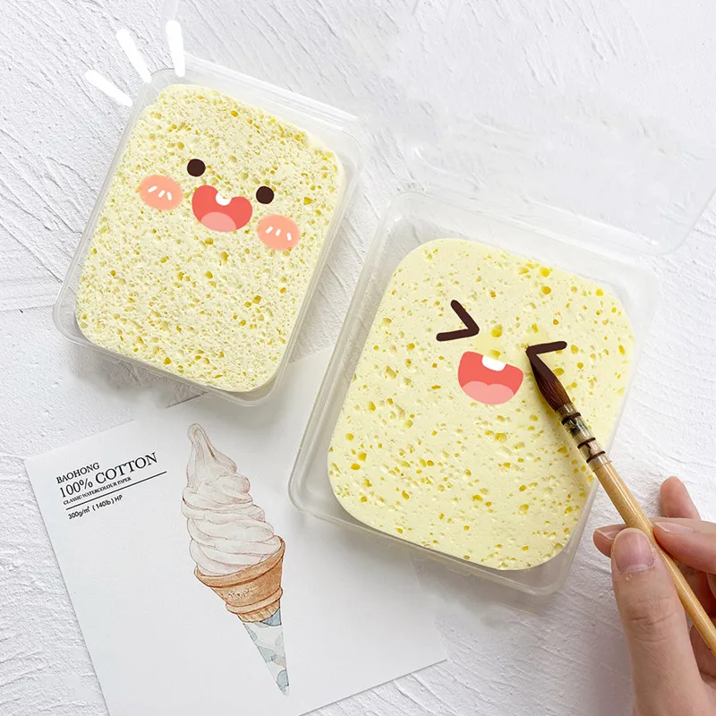 Watercolor Painting Sponge Painting Brush Absorbent Moisturizing Wash Pen Strong Absorbent Painting Cleaning Tools Art Supplies