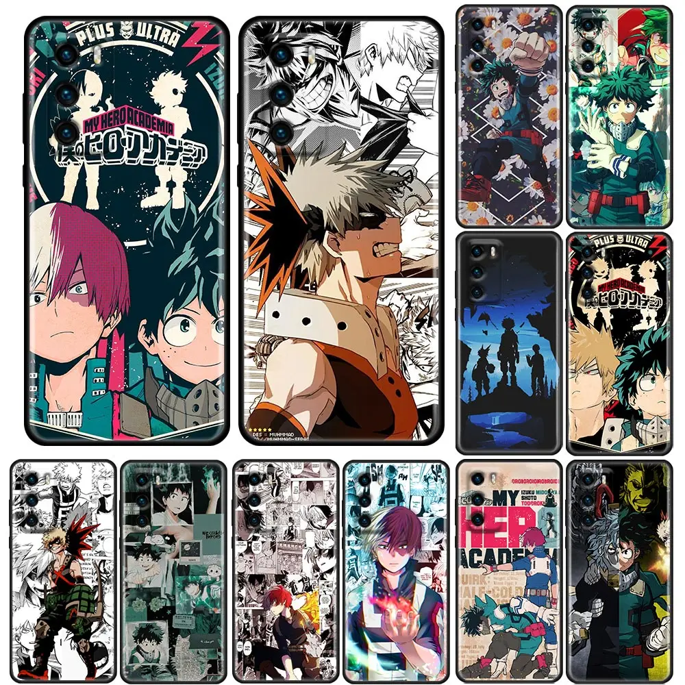 

My Hero Academia Manga Silicone Phone Case Coque For Huawei P30 P40 P20 P10 Lite P50 Pro P Smart Z 2019 Case Soft TPU Back Cover