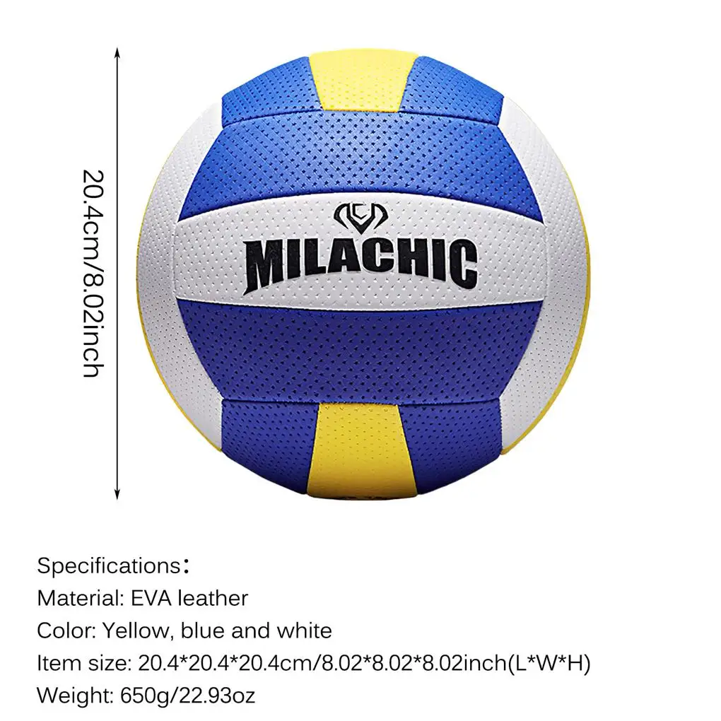 

Volleyball Soft No 5 Inflatable Volleyball Training Game with Textured Surface for Adult Students Children