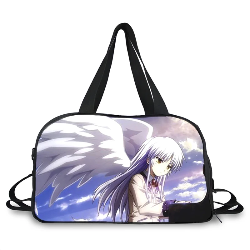 Angel Beats Tachibana Kanade 3D printing fashion trend portable large capacity multi function messenger bag travel bag
