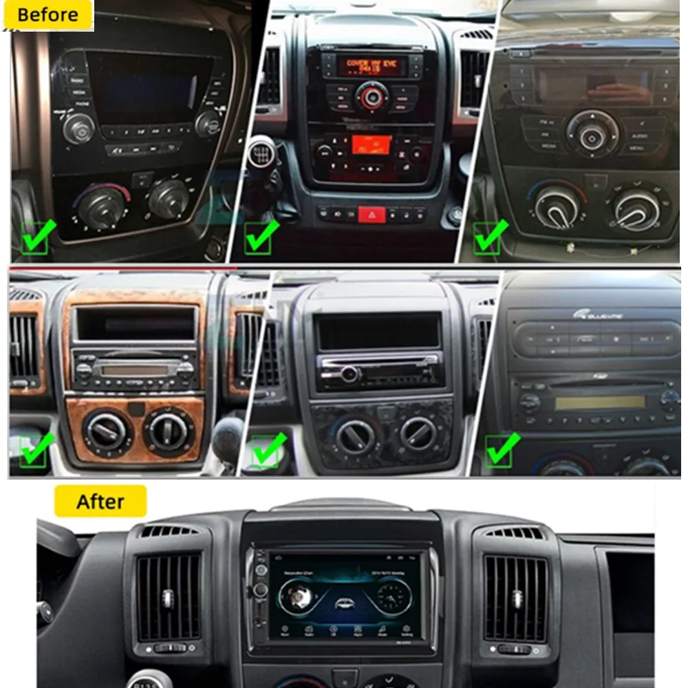 $132.78 7 Inch 2 Din Android Car Radio for FIAT Ducato 2007-2015 Citroen Jumper Peugeot Boxer 2011-2015 Autoradio GPS Navigation Stereo