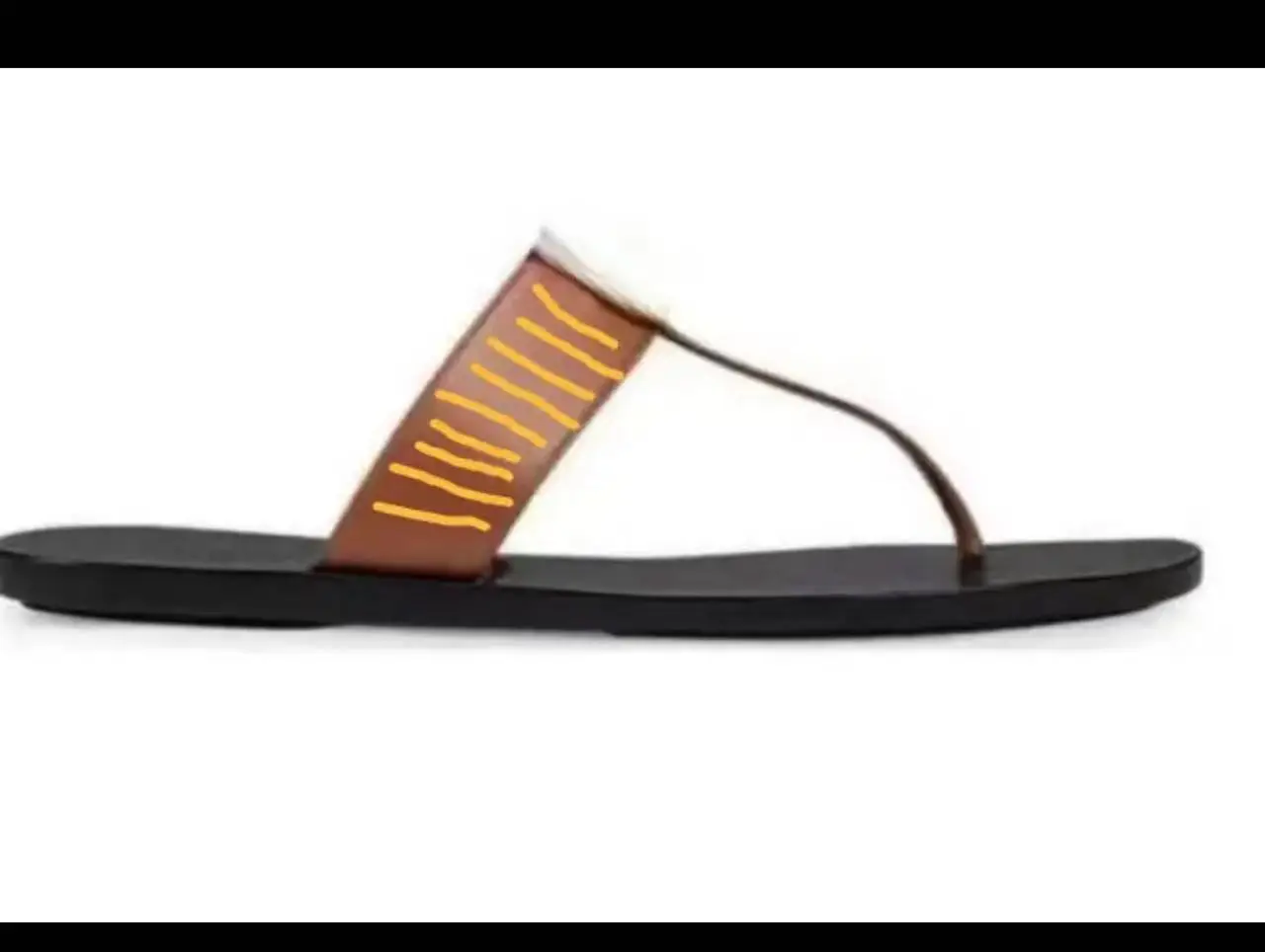 2023 Summer Classic Ladies Flat Shoes Flip-Flops Fashion Couple Sandals Beach Slippers 35-43