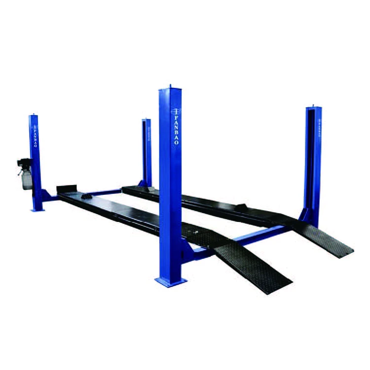 

Black 4000kg 4 post car lift machine for vehicle wheel alignment with CE Good price hydraulic four post car lift