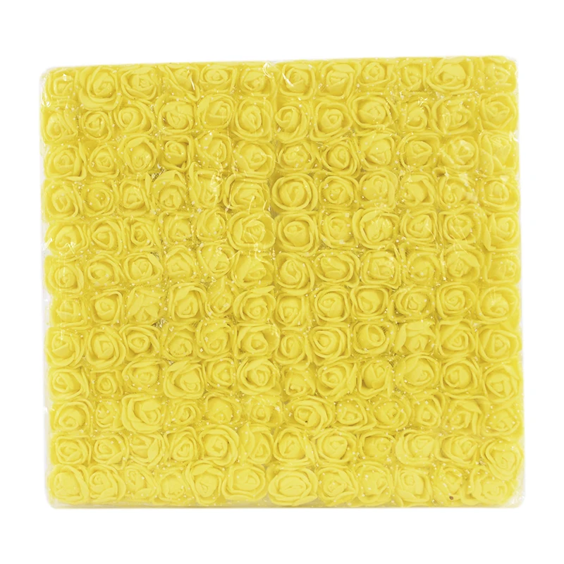 

144/288 шт. мини-кружевной пенопласт искусственный цветок многоцветный свадебный домашний декор Pe Rose свадебный букет цветок DIY ремесленный венок подарки