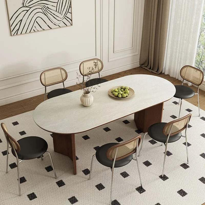 Минималистский дизайн каменная тарелка обеденный стол современный роскошный