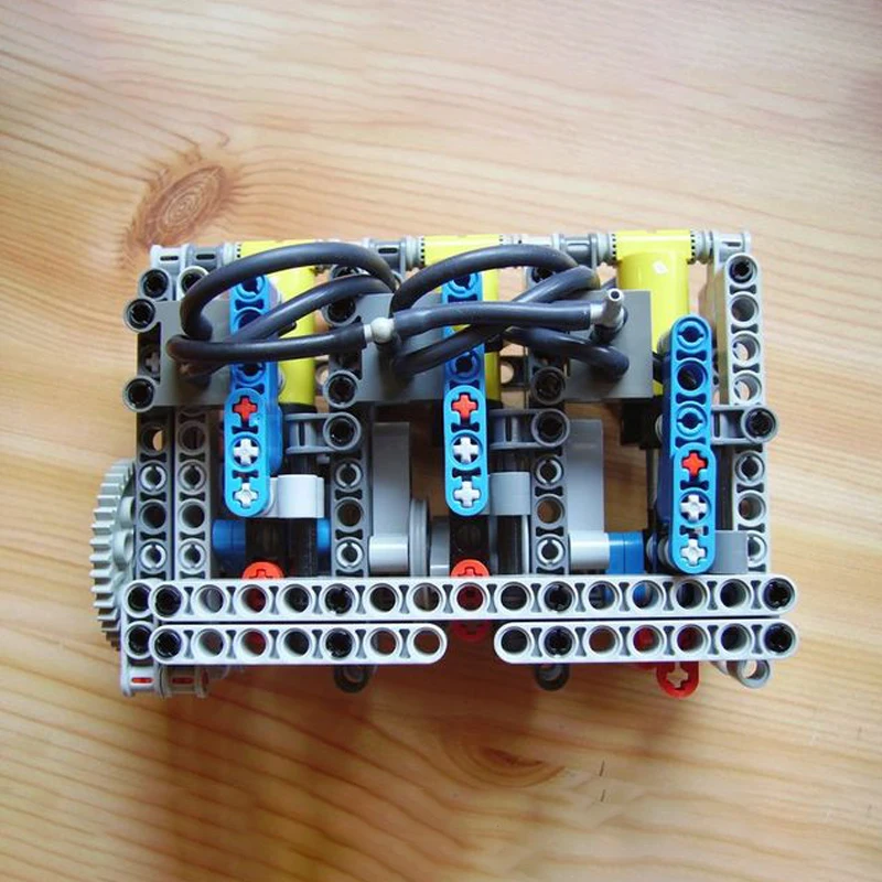 Новинка 236 шт. детали MOC пневматический двигатель 3 в линии строительные блоки
