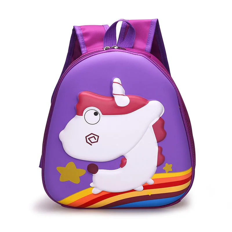 New Eggshell Student Bag Girl Boy Unicorn Dinosaur Children Backpacks In Kindergarten Schoolbags Anti Loss Lovely Baby Bag