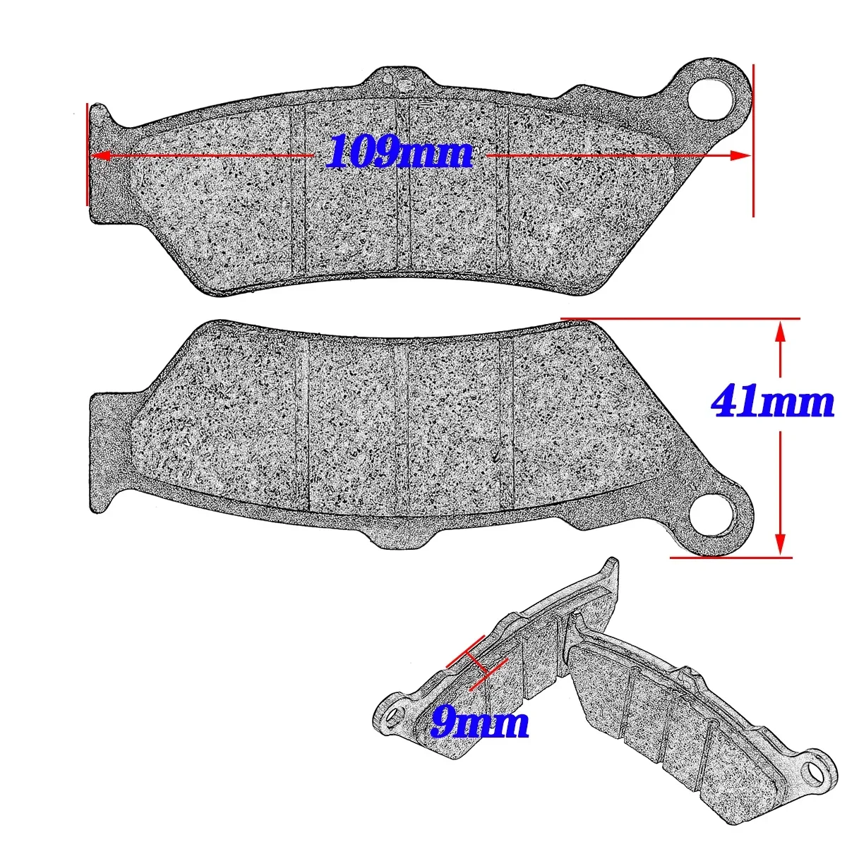 Аксессуары для мотоцикла XCMT комплект передних и задних тормозных колодок Yamaha XT660R