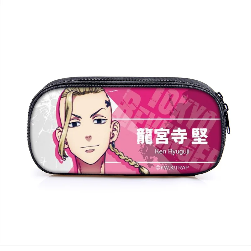 

Tokyo Avengers Wallet Square Single Layer Children's Stationery Box Pencil Bag Student Stationery Anime Peripherals