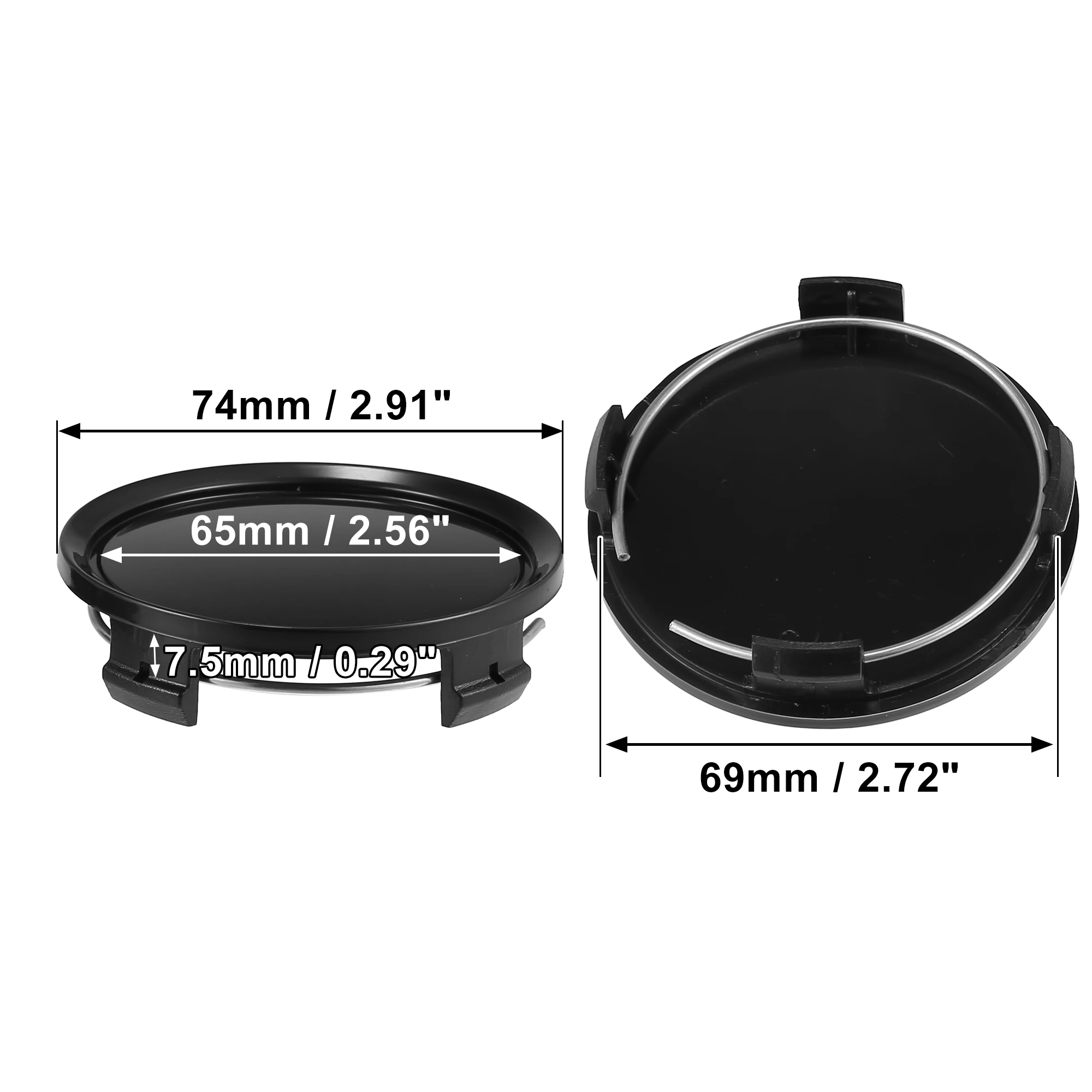 UXCELL 4 шт. универсальные колпаки для центральной ступицы колес автомобиля диаметр