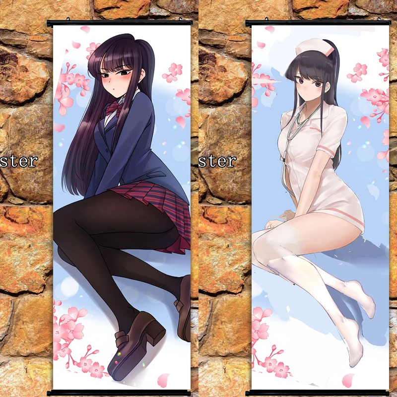 

Аниме плакат Comi san ha Comyusho desu Komi Shoko настенный свиток художественная картина домашний декор 105x40 см