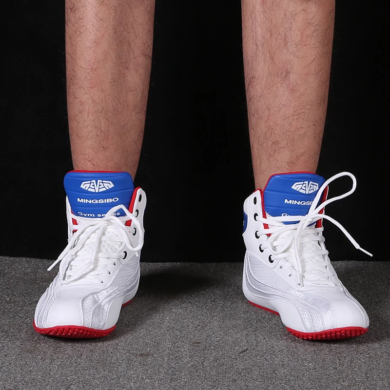 Professional Boxing Shoes for Men Women Breathable Wrestling Shoes High-top Training Sneakers Wrestling Shoes Plus Size 36-46