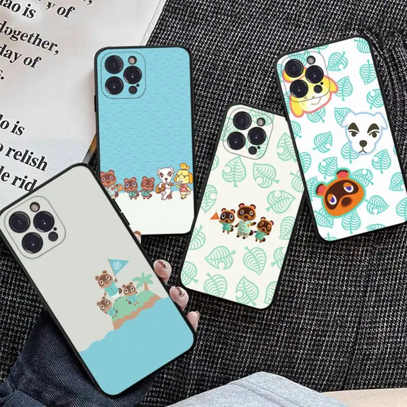 

BANDAI Animal Crossing Phone Case for iPhone 11 12 13 mini pro XS MAX 8 7 6 6S Plus X 5S SE 2020 XR case