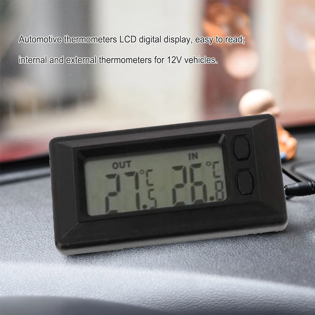 

Car Interior Exterior Thermometer Replacement 1 5M Cable Temperature Gauge