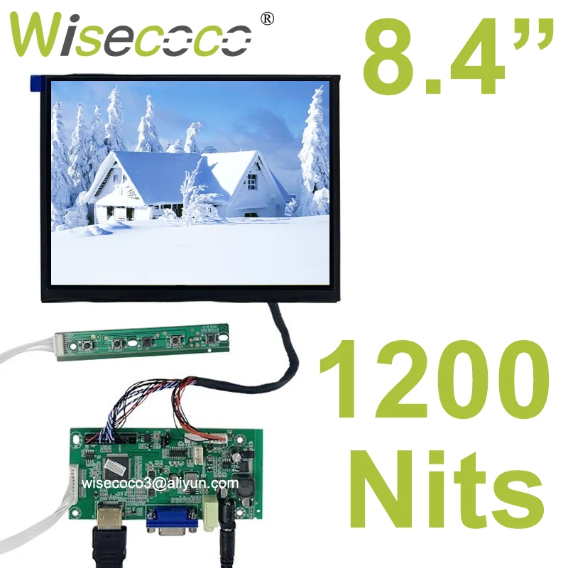 8 4 дюймовый 1024x76 IPS 1200 Nits высокая яркость читаемый солнечный дисплей