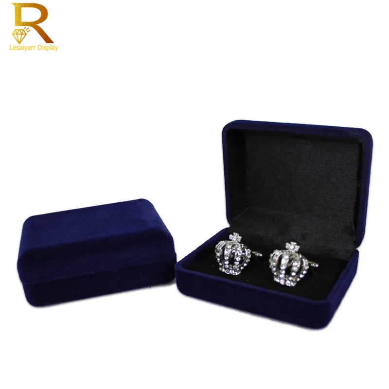 Черные Бархатные Запонки С Подарочной Коробкой Мужская Рубашка Держатель Gemelos