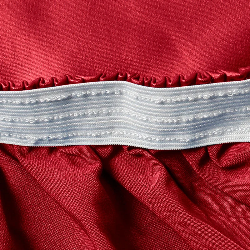 Однотонная Водонепроницаемая Натяжная скатерть для круглого стола 23-51 дюйма