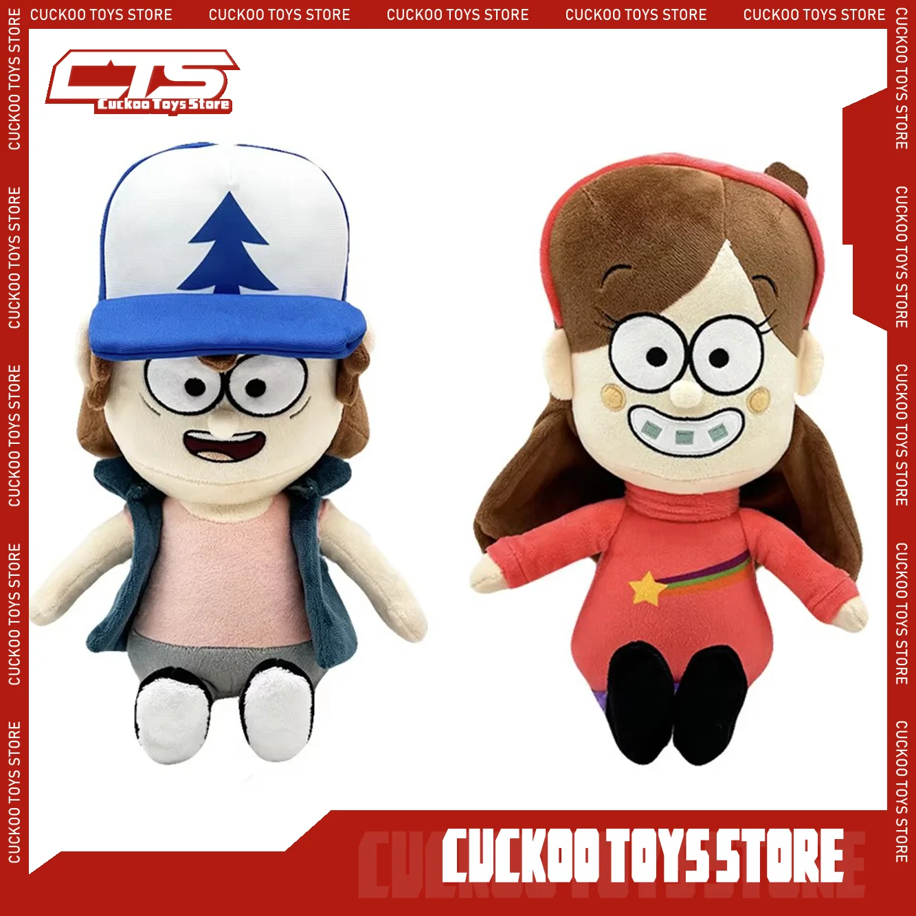 Gravity Falls плюшевые фигурки Mabel и Dipper