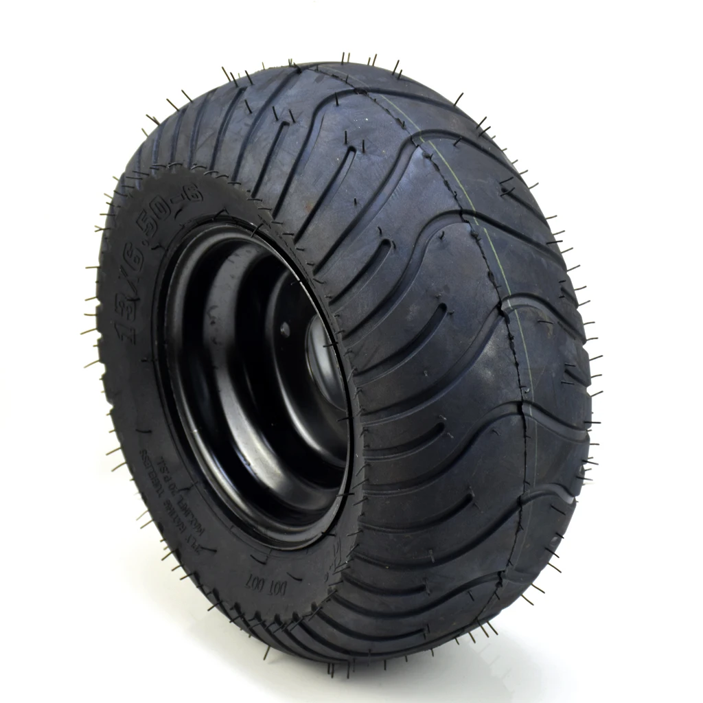 

Wheels 13x6.50-6 Tubeless Tire Tyre and wheel rim ATV QUAD Buggy Mower Go-kart Buggy