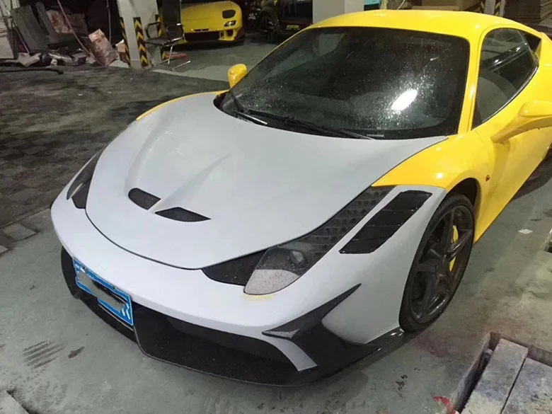 Для 2011-2014 Ferrari 458 с модернизированным покрытием из углеродного волокна SP